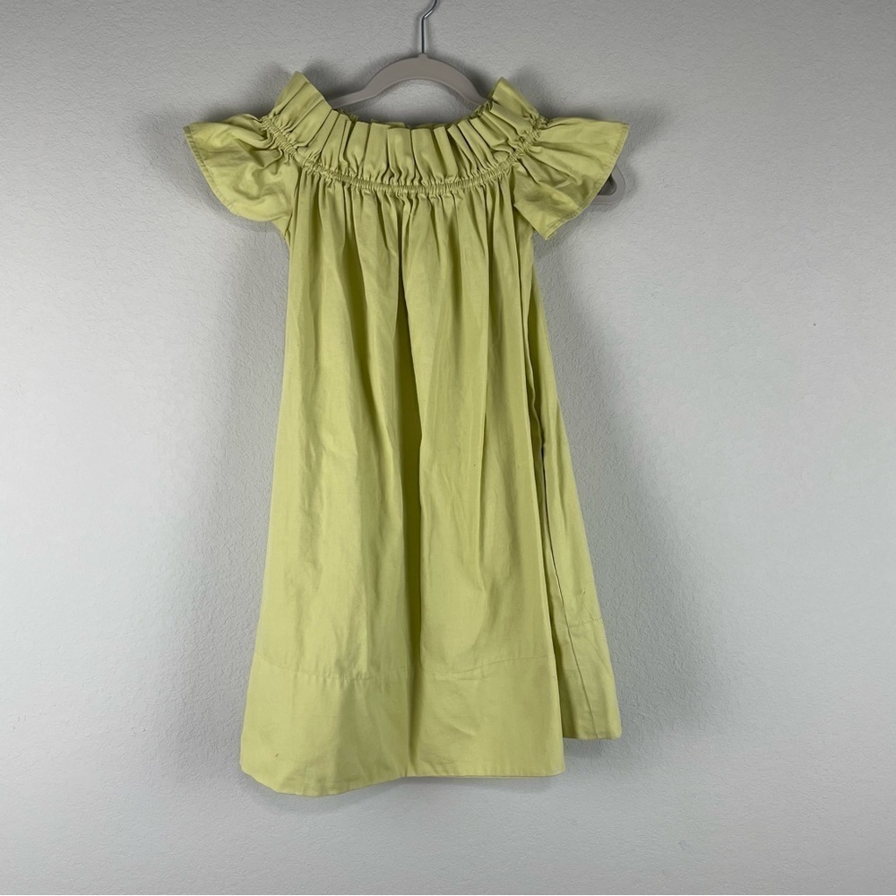 NEW Free People Chartreuse Yellow Sophie Off The Shoulder Mini Dress Size XS